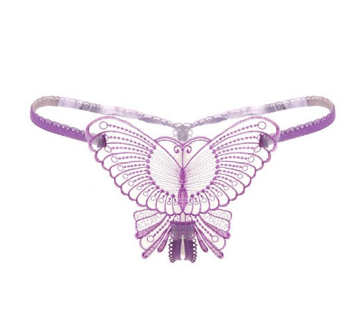 Трусики з розрізом та метеликом універсальний фіолетовий Київ - фото 2