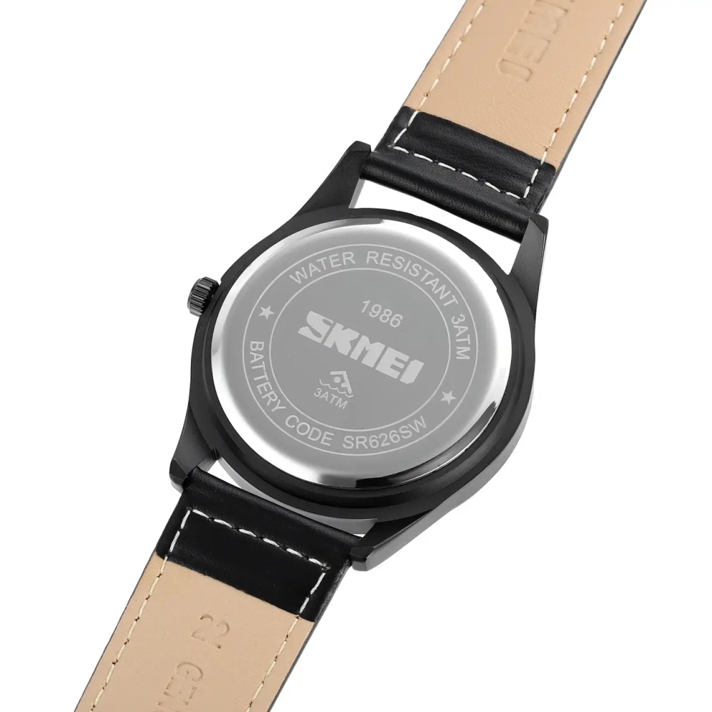 Годинник чоловічий класичний Skmei 1986 (Чорні із сріблястим циферблатом) Вінниця - фото 7