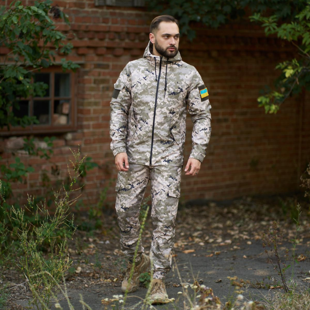 Чоловічий тактичний костюм літній військовий, комплект куртка Terra піксель + штани на манжетах, тактична форма XL Одеса - фото 1