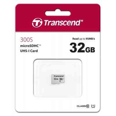 Карта памяти Transcend 32GB microSDHC class 10 UHS-I U1 (TS32GUSD300S) Винница