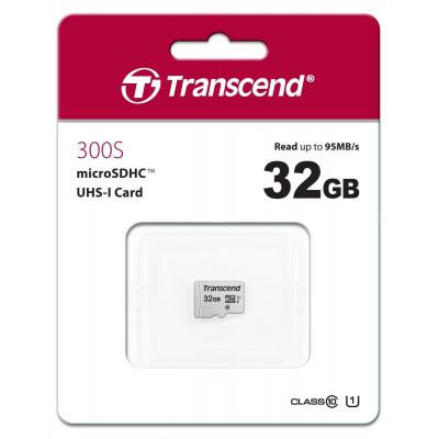 Карта памяти Transcend 32GB microSDHC class 10 UHS-I U1 (TS32GUSD300S) Винница - изображение 2
