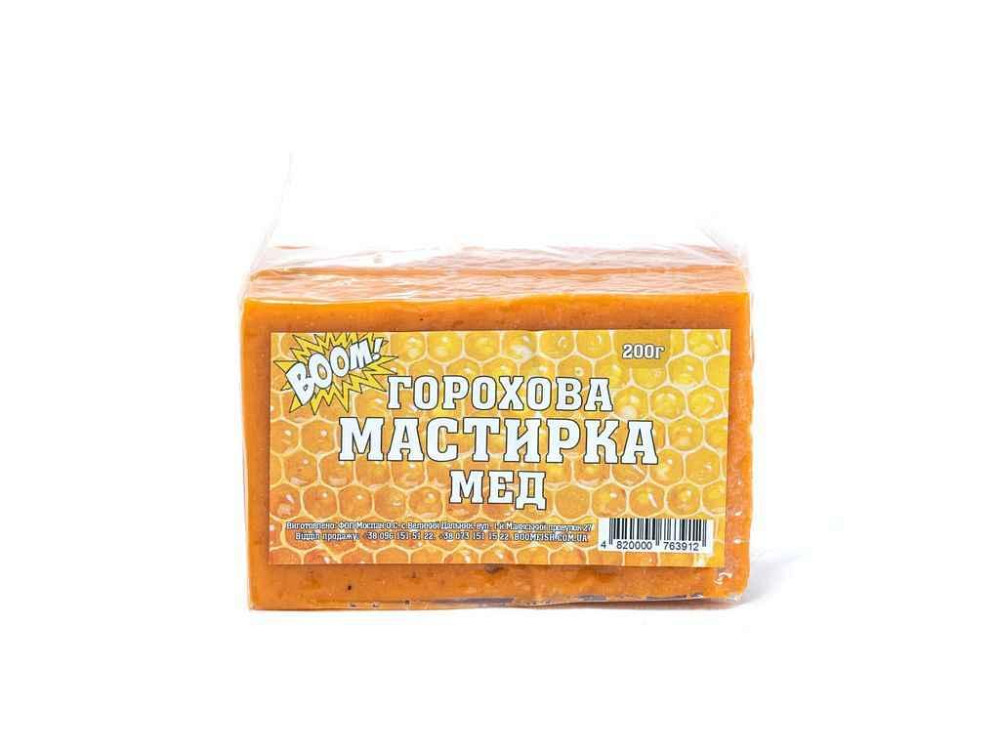 Мастирка горохова Мед 200г ТМ BOOM Київ - фото 1