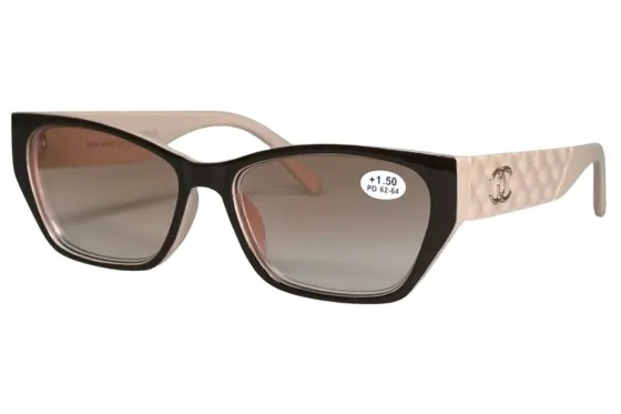 Окуляри з діоптрією 7098 С2 Беж Тоновані +5.00 Луцьк