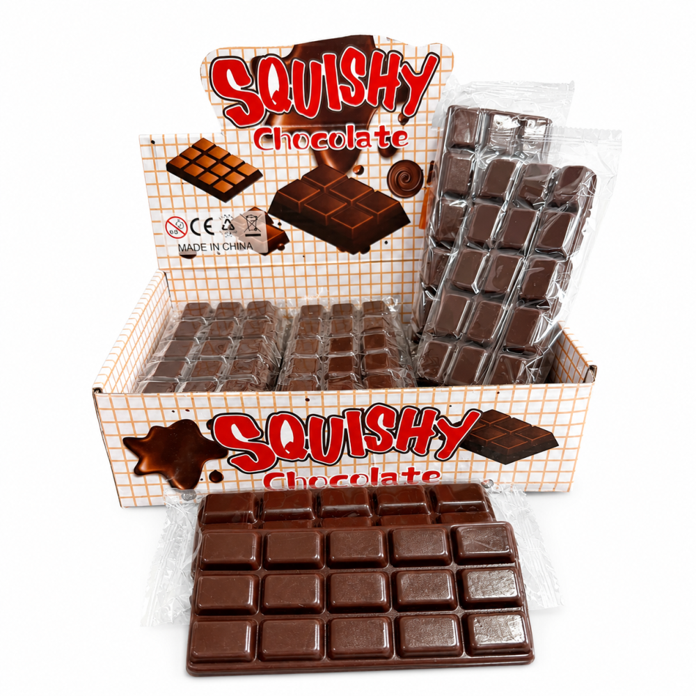 Сквіш-антистрес Шоколадка Squishy Chocolate, м'яка іграшка для стискання, 16 см Київ - фото 1