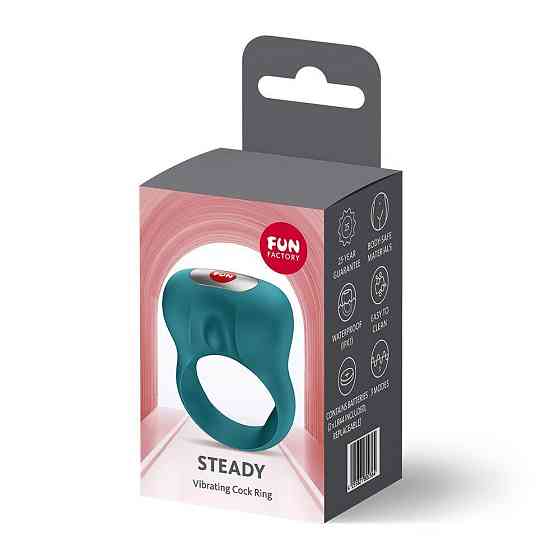 Ерекційне віброкільце Fun Factory Steady Bottle Green (м'яте паковання!!!) Sex Aura Київ