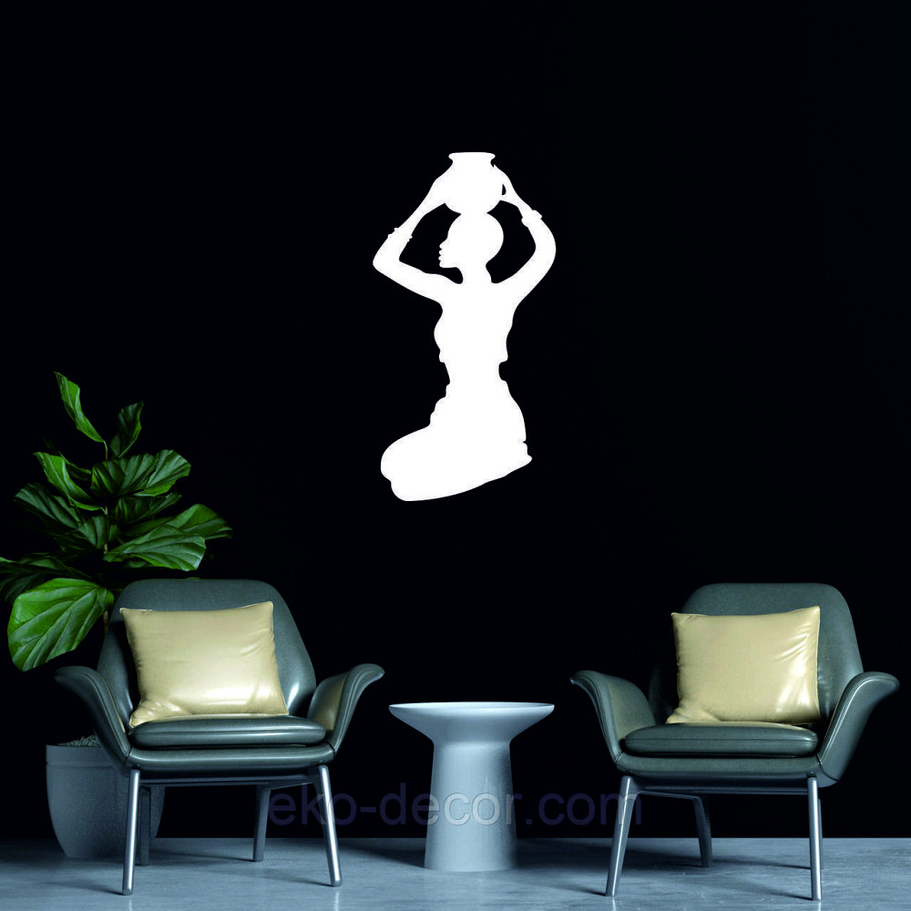 Декоративне настінне Панно «Дівчина з глечиком», Декор на стіну Київ - фото 3