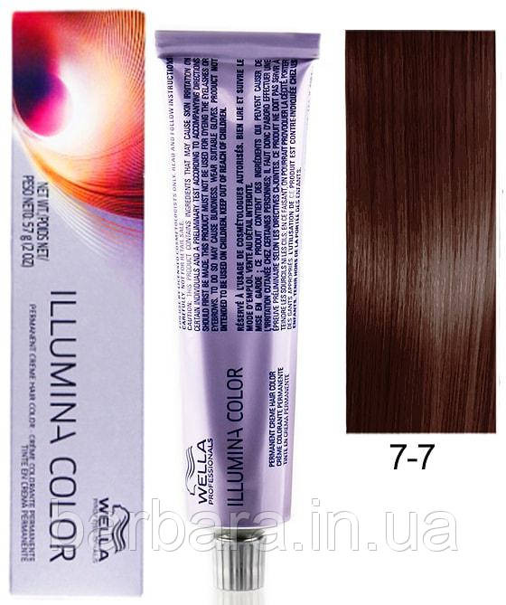 Краска для волос  Wella Illumina Сolor 7/7 блонд коричневый Киев - изображение 1
