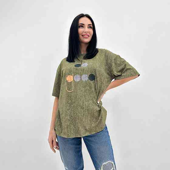 Женская футболка свободного кроя 