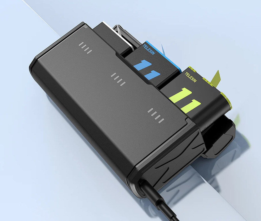 Зарядка GoPro 12/11/10/9 швидка до 15Вт Telesin GP-HPK-011 Київ - фото 3