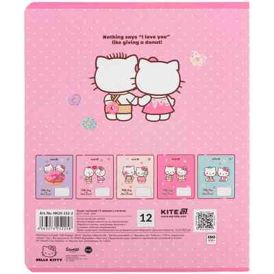 Тетрадь Kite Hello Kitty, 12 листов, клетка (HK25-232-2) Винница