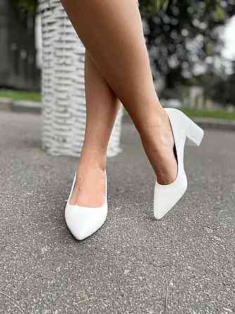 Seastar Туфлі жіночі SEASTAR білі еко-шкіра 36р.-23.5см 38р.-24.5см каблук (GG-77 3223) Коломия