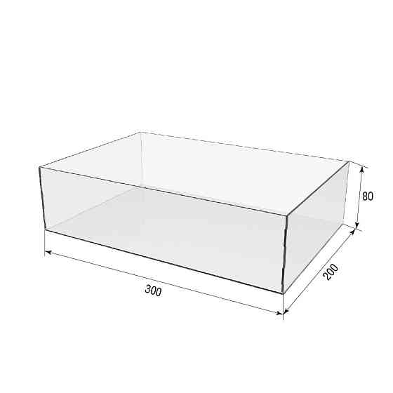 Коробка акриловая EKOSTAR 200х300х80 Киев