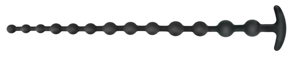Анальний ланцюжок - Black Velvets Anal Beads Silicone Sex Aura Київ - фото 3
