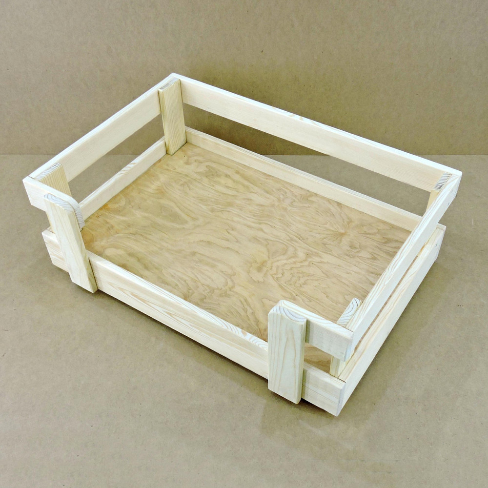 Лежак деревянный для собаки 