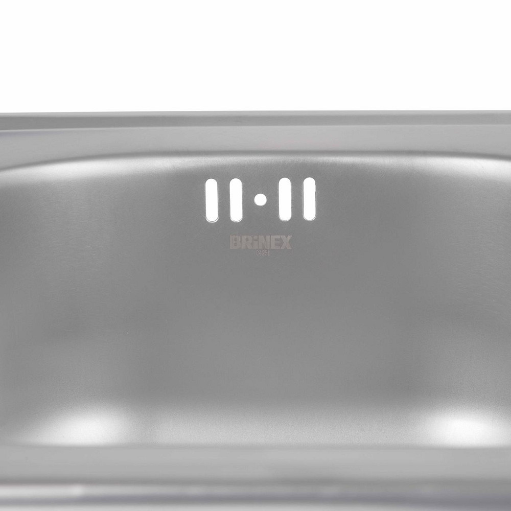 Кухонная мойка Brinex 3838 0,6 мм Satin (BRIN3835SAT06) Киев - изображение 7