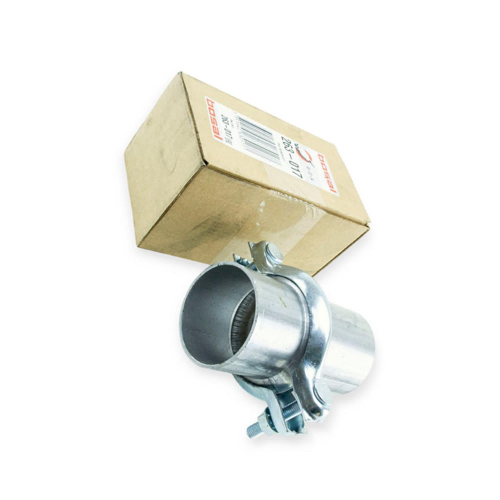 Хомут глушника (d-60 мм) ГАЗ 2410 Волга з патрубком Мукачево - фото 1