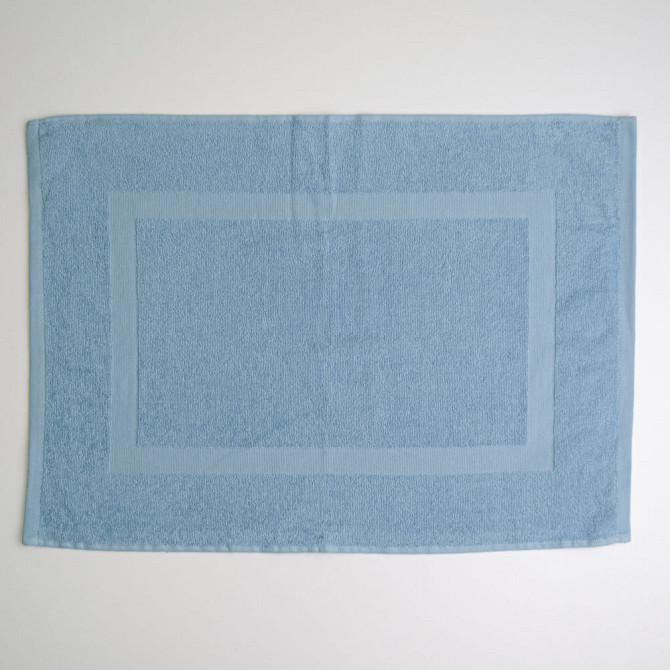 Махровое полотенце для ног с прямоугольником GM Textile 50х70см 380г/м2 (Голубой) Сумы - изображение 1
