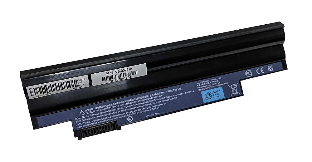 Аккумулятор для ноутбука Acer AL10A31 Aspire One D255 11.1V Black 5200mAh OEM Вінниця - фото 1