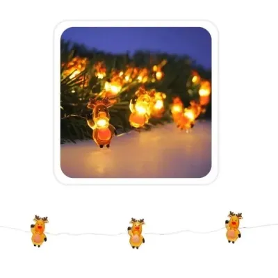 Гирлянда Chomik Струна Олень 2.2 м 20 LED Теплый белый (5900779854161) Вінниця - фото 3