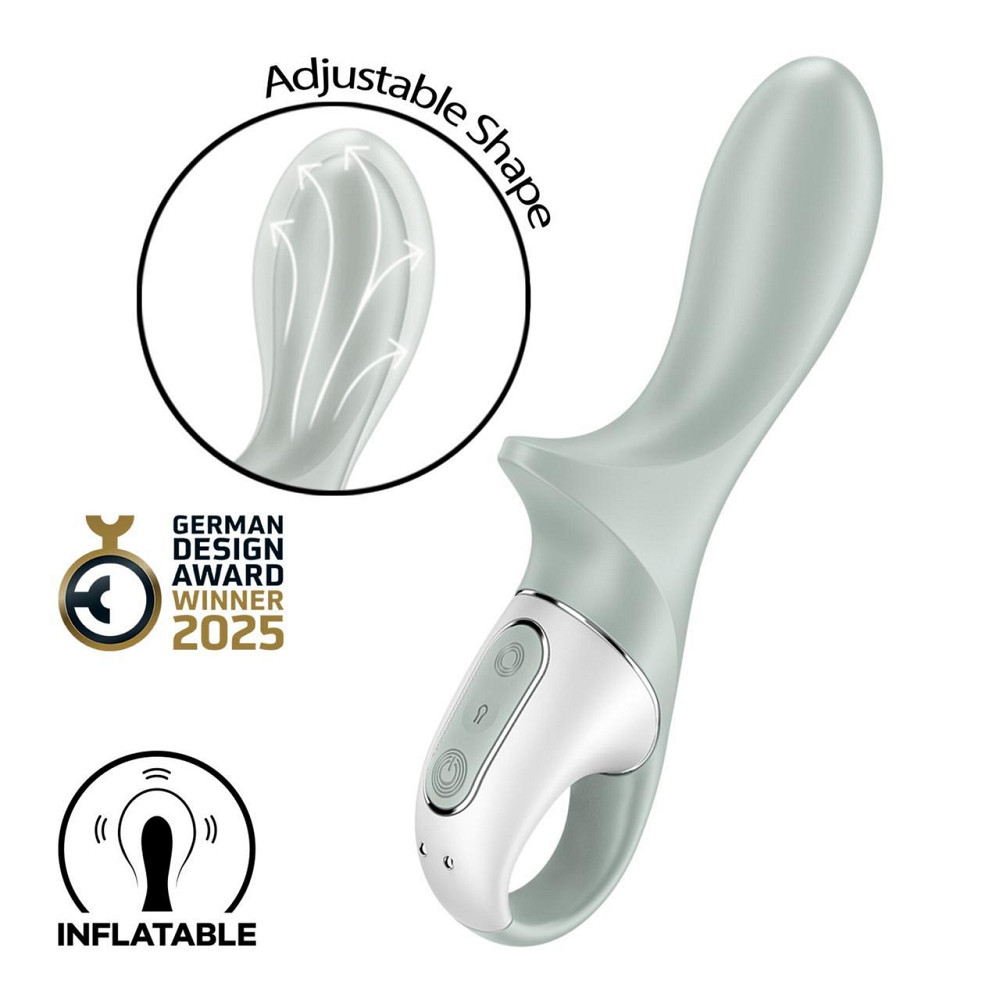 Анальний надувний вібратор Satisfyer Air Pump Booty 3, гнучкий стовбур Sex Aura Київ - фото 1