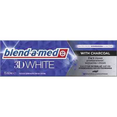 Зубная паста Blend-a-med 3D White С древесным углем 75 мл (8006540793114) Винница
