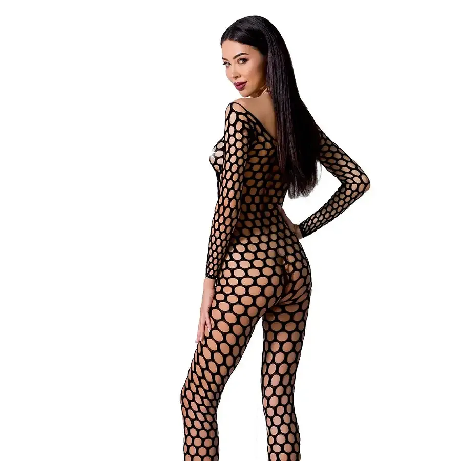 Бодістокінг з крупною сіткою Passion BS077 black Львів - фото 2