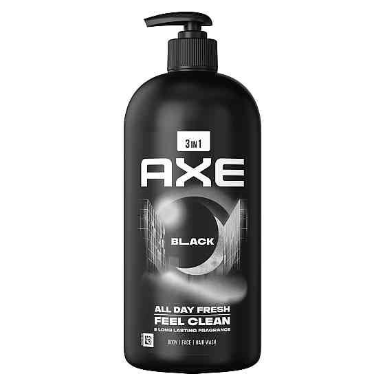 Axe гель для душа и шампунь блек 900 мл Киев