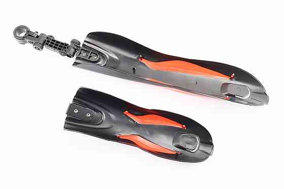 Крила пластмасові 24-26" MTB, чорні з червоною вставкою XGNB-018 Київ