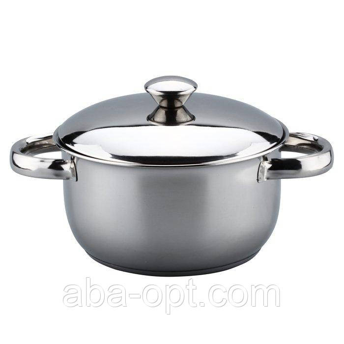 Кастрюля нержавеющая с двойным дном и крышкой V 1 л (шт).Aba-Opt Одесса - изображение 1