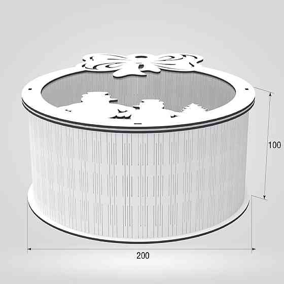 Подарочная коробка EKOSTAR d200 h100 Киев