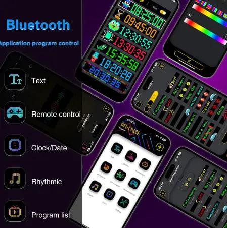 Гнучка LED панель/екран під скло авто Bluetooth (92 x 374 мм) Харків - фото 9