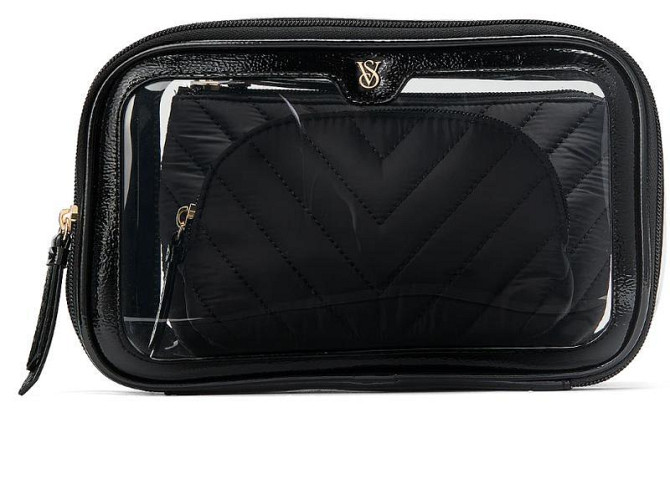Набір жіночих косметичок Bag Trio (3 в 1) Чорні Вінниця - фото 3