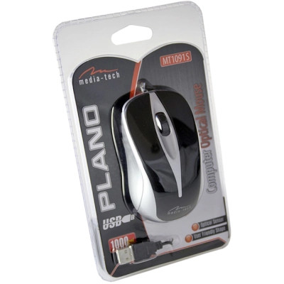 Мишка Media-Tech Plano USB Silver (MT1091S) Вінниця - фото 3