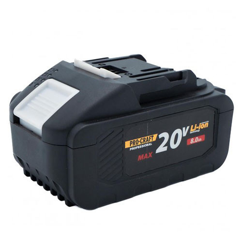 Акумулятор Procraft 20 В 8 А·год потужна Li-Ion батарея для електроінструментів, дрилів і шурупокрутів, акумулятор для інструменту Львів - фото 2