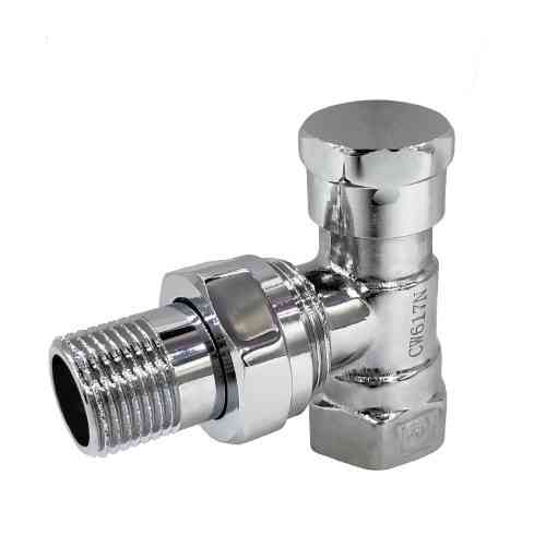 Кран радіаторний Хром FADO 1/2'' кутовий нижній Київ