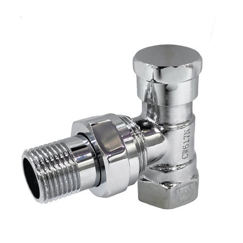 Кран радіаторний Хром FADO 1/2'' кутовий нижній Київ - фото 1