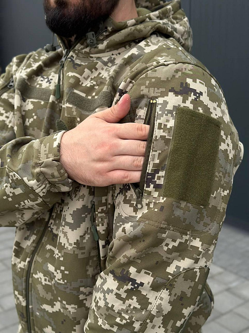 Весняний чоловічий військовий тактичний костюм піксель, демісезонна форма ЗСУ, армійський бойовий комплект Львів - фото 7