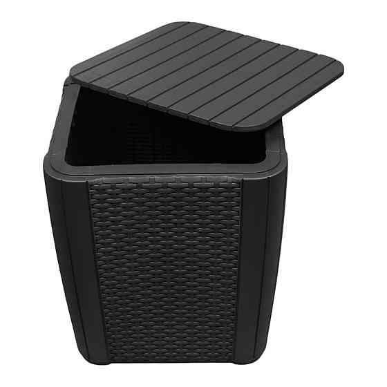 Стіл-скриня пластикова Keter Luzon Flat, графіт Київ