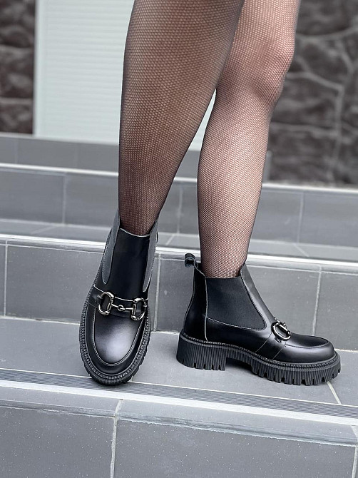 SOTHBY'S Черевики жіночі Sothby's чорні натуральна шкіра весна-осінь размер 36-40 (M-1076 4986) Коломыя - изображение 4