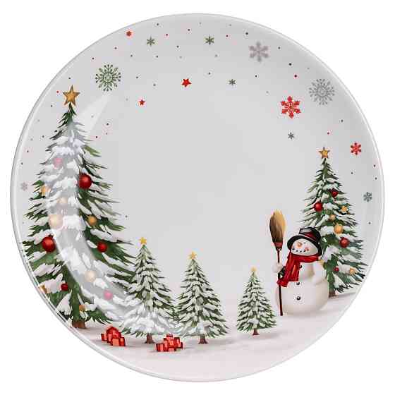 Yiwu Столовий набір посуду тарілок 24 предмети на 6 персон Christmas Tree порцеляновий SG-24 Киев