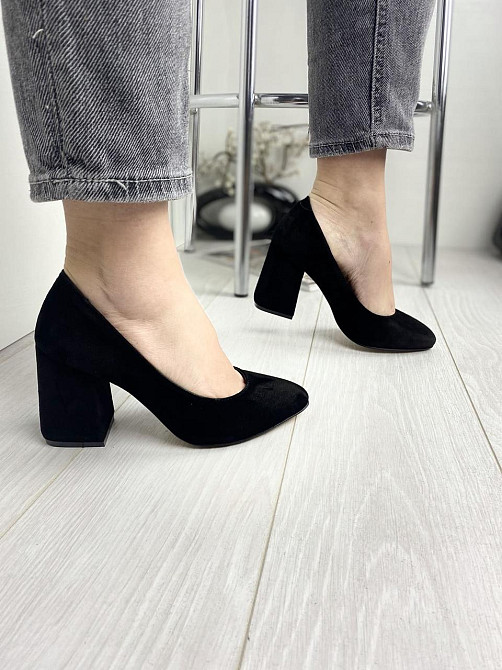 Nivelle Туфлі жіночі NIVELLE чорні натуральна замша каблук 9 см 36-39 (3153) Коломия - фото 7