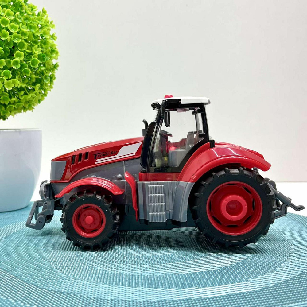 Трактор на радіокеруванні масштаб 1:24 підсвічування Червоний (HJ8011) Чернігів - фото 3