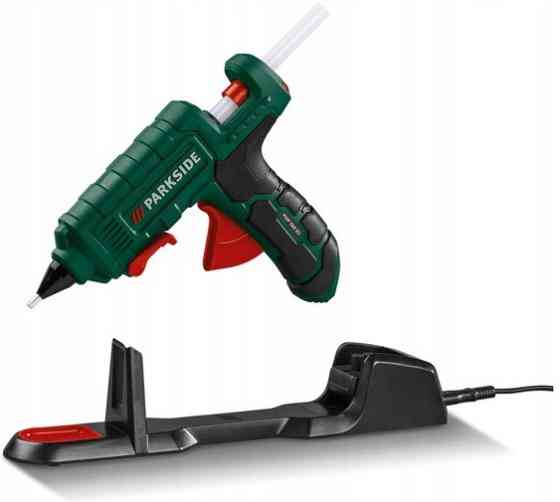 Бездротовий клейовий пістолет на підставці + 3 запасні клеї Parkside (PHP 500 E3) Нововолинськ