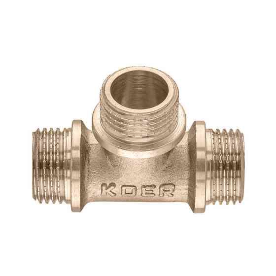 Трійник Koer KF.T06M.WN - 1/2'' MMM без нікелю (MX1528) Київ
