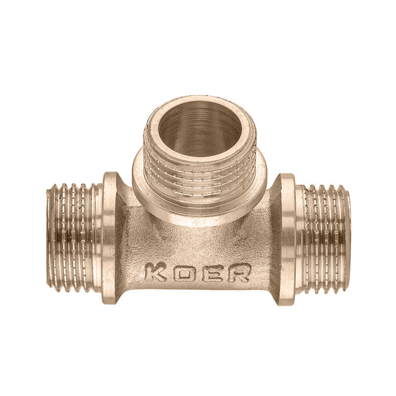 Тройник Koer KF.T06M.WN - 1/2'' MMM без никеля (MX1528) Киев - изображение 2