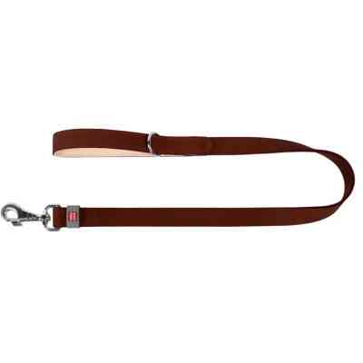 Поводок для собак WAUDOG Classic кожаный Ш 25 мм Д 122 см коричневый (08156) Винница