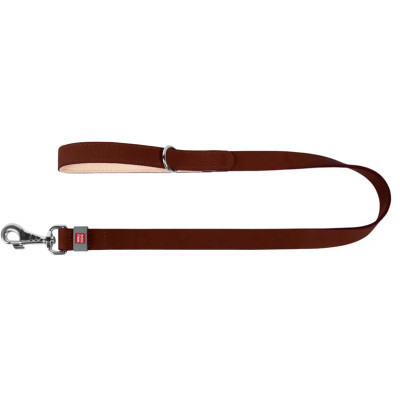 Поводок для собак WAUDOG Classic кожаный Ш 25 мм Д 122 см коричневый (08156) Винница - изображение 2