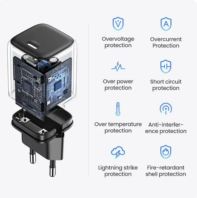 Сетевое зарядное устройство UGREEN CD318 Nexode mini 20W Charger EU UGR-90664 Одесса - изображение 7
