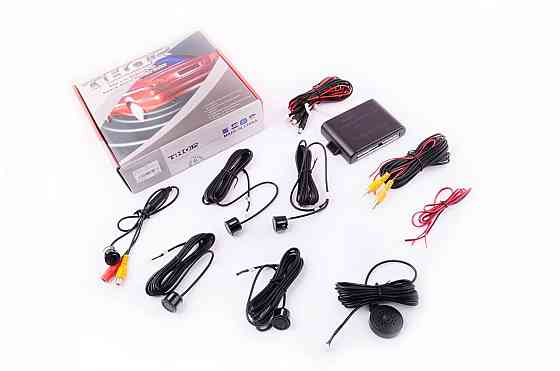 Парктроник mod:PA104 (датчики черные 4шт, CMOS камера , видеовыход, монтажный комплект) THOR Мукачево