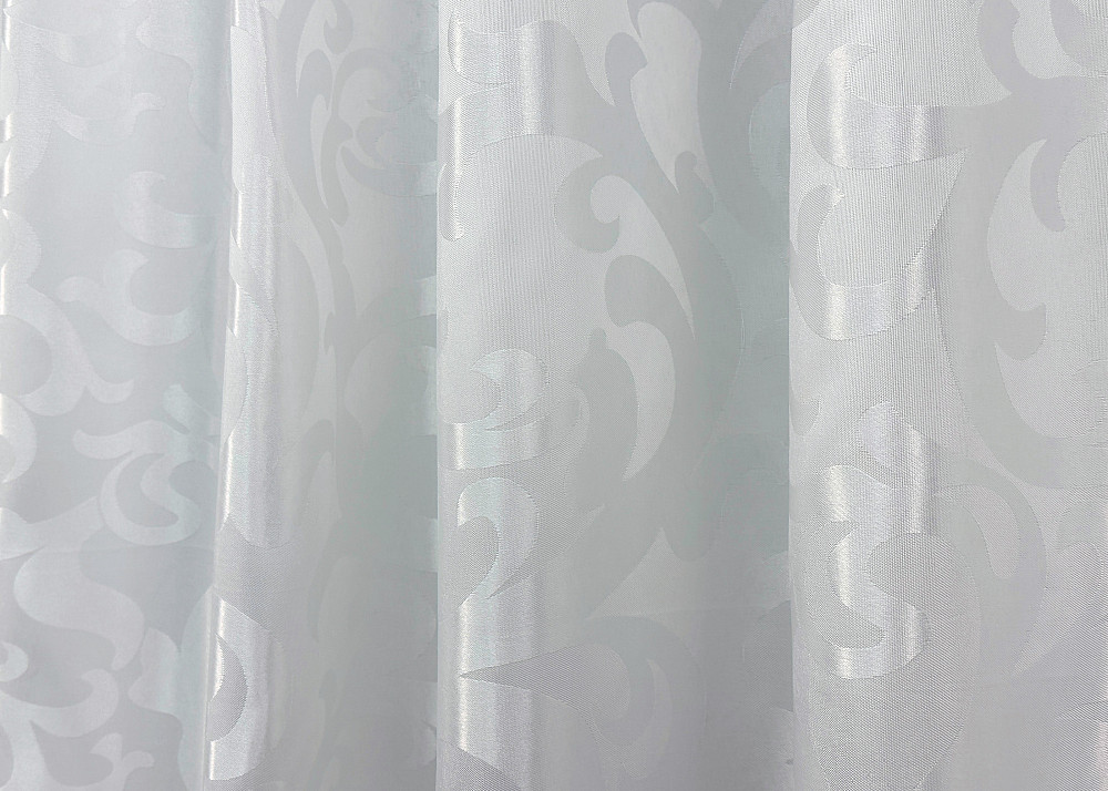 Комплект готовых штор VR-Textil Жаккард Вензель № 418ш Белый 150х270 см 2 шт (30-159) Киев - изображение 15